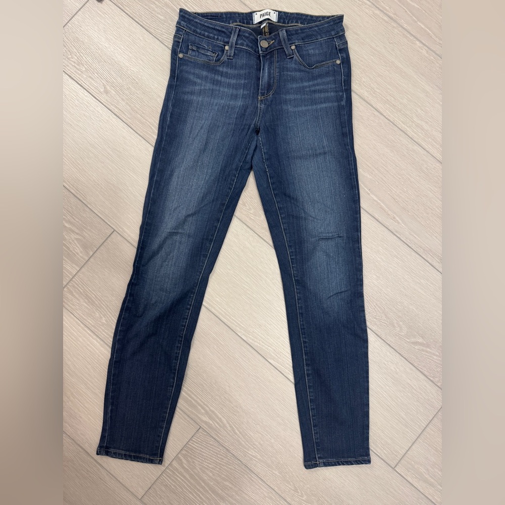 PAIGE Verdugo Ankle Women's Dark Blue Jeans Size 27